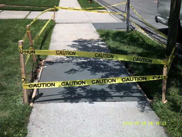 Brooklyn Sidewalk Installation.